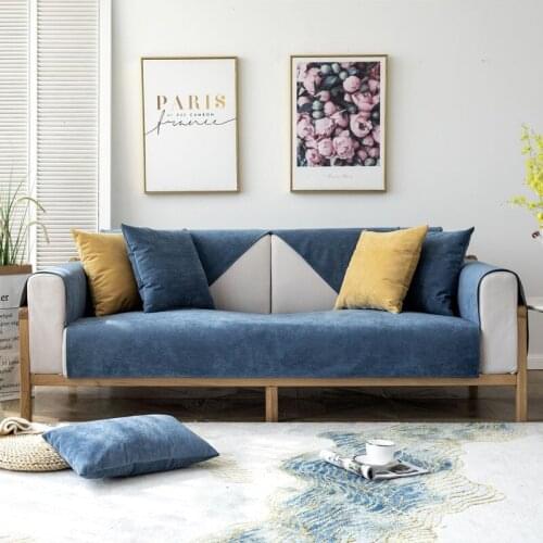 Waterproof Corduroy Sofa Cover Sofa Towel Simple Sofa Cushion Cover Anti Slip Pet Dog Kid Mat Couch Covers Slipcovers 1/2/3 Seat