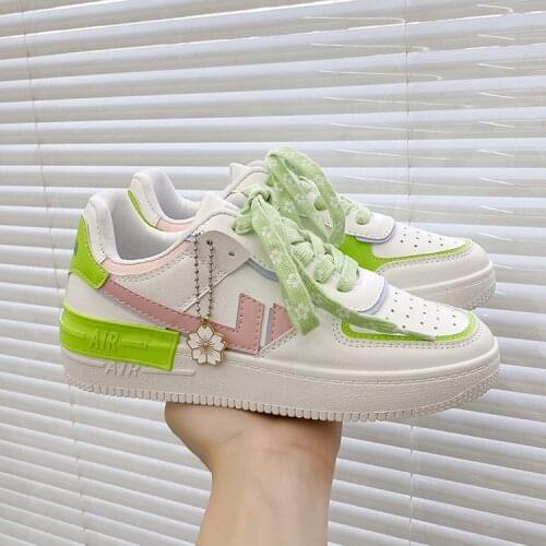 White Shoes for Women 2021 Autumn New Student Casual Sneakers Thick-Soled Womens Sneakers