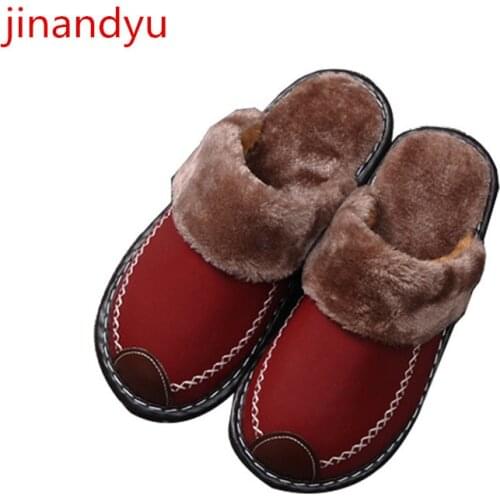 Winter Women House Slippers Faux Fur Warm Flat Shoes Female Slip on Home Furry Ladies Slippers Unisex Size 35-44 Wholesale