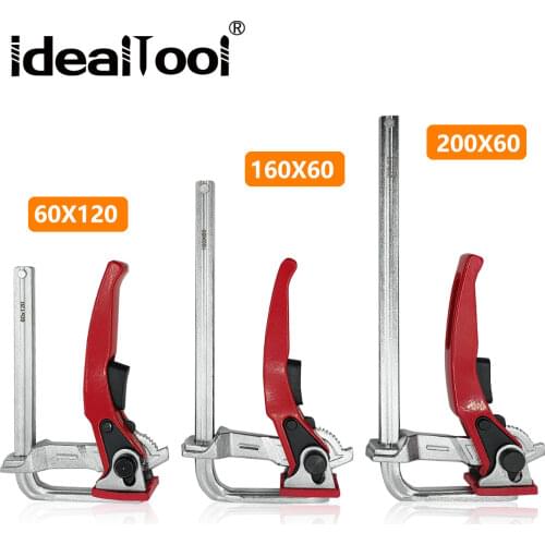 1PC Quick Guide Rail Clamp Carpenter F Clamp Quick Clamping for MFT and Guide Rail System Hand Tool DIY Woodworking