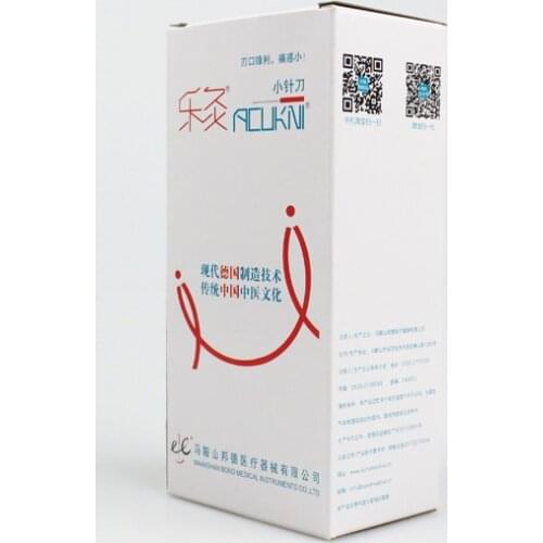 100pcs Accupuncture massage EACU knife needles disposable sterile blade needle acupuncture copper handle needles