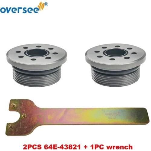 64E-43821 Screw Trim Cylinder with Seals and Wrench For Yamaha Outboard Parts 1993-2017up 64E-43821-05; 64E-43821-06