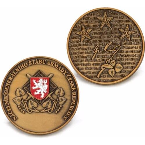 Cheap enamel coin custom carving 3D metal antique brass coins