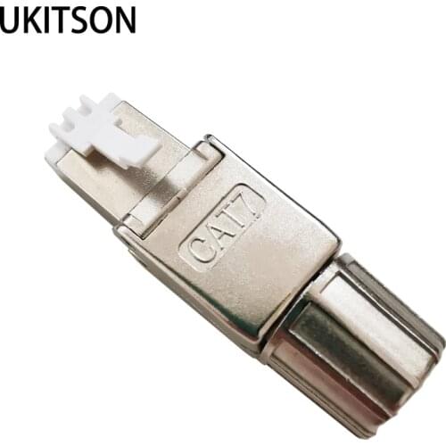 Shielded CAT7 CAT6A RJ45 Field Termination Plug Toolless Connector For Patch Panel Keystone Jack Ethernet Port CAT.6A 7 Cable