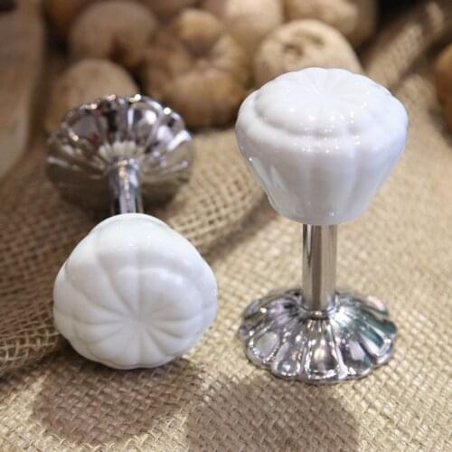 European 1 Pair Glaze Ceramic Curtain Hanging Hooks Tieback Curtain Accessories Window Buckle Villa Coat Hanger Home Decor Hook