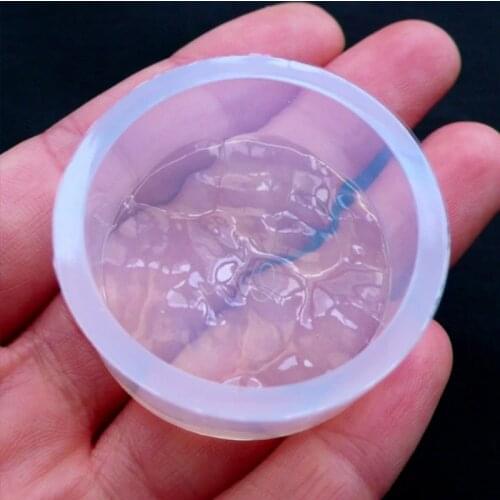 Water Ripple Mold In Round Shape Silicone Mold with Water Effect Flexible Resin Mould Jewellery Making Silicone Mold Necklace