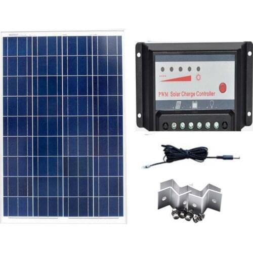 Kit Solar Panel 18v 100w Solar Charge Controller 12v/24v 30A Solar Battery Charger RV Off Grid Phone Caravanas Y Autocaravanas