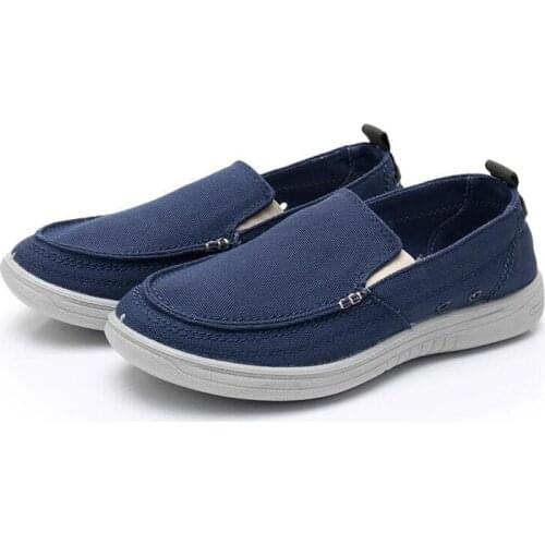 Slip-on Canvas Smart Casual Shoes Men Original Flats Fashion Shoes for Men Sneakers Canvas Sneakers Loafers Men Shoe Classic