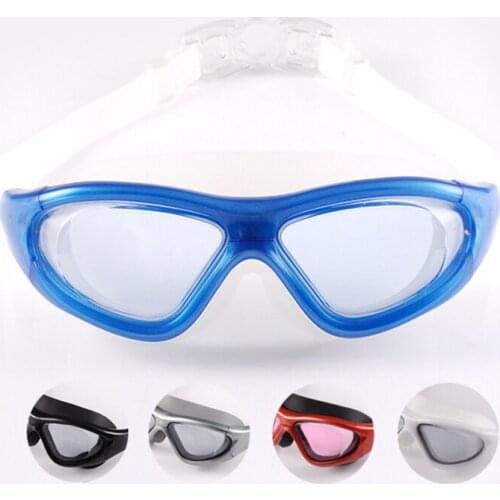 C318 Large field of view High-end colorful Silicone HD anti-fog Electroplating film Swimming goggles Adult men and women