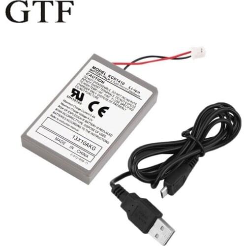 Gtf-battery rechargeable for playstation, old ps4 controller, with usb cable, ion-lithium battery, 2000mah, 3.7v