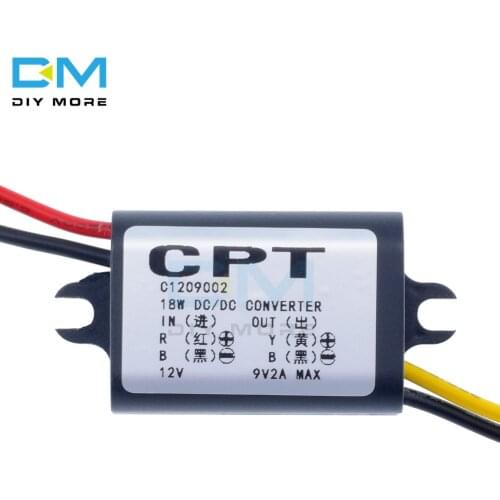DC to DC Converter 12V Step Down to 9V 2A 15W Power Supply DC Inverter Commutator Translator Module Waterproof