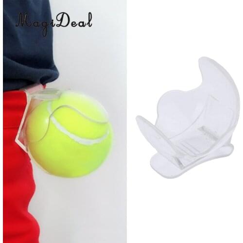 Durable ABS Tennis Ball Waist Clip Holder Transparent Table Tennis Accessories Training Equipment Tennis Ball Accessories