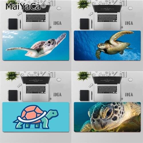 Maiya High Quality Green Blue Turtle Animal Gamer Speed Mice Retail Small Rubber Mousepad Rubber Computer Gaming mousepad