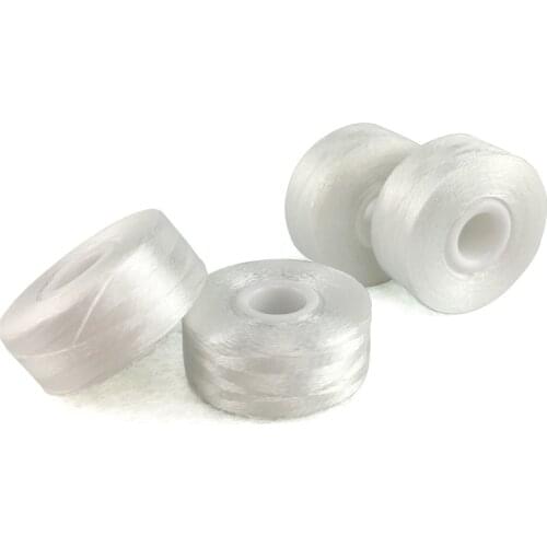Class-L pre-wound bobbins No Sides Prewound bobbins Style L similar to YLI bobbins 12 pcs Pack White Black in stock