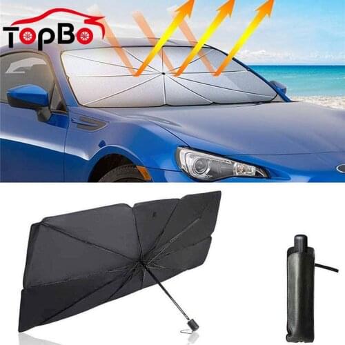 Foldable Auto Front Window Covers Car Sunshade Protector Parasol Heat Insulation Umbrella Windshield Car Interior Accessories