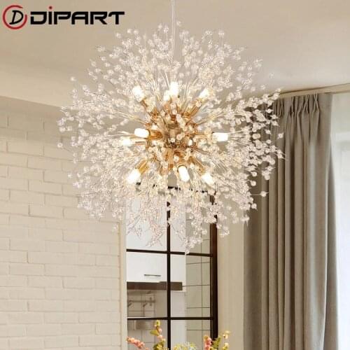 Modern fashion Dandelion Chandeliers Lighting for Dining Room Bedroom Exhibition hall Living Room LED Pendant Hanging Lamp