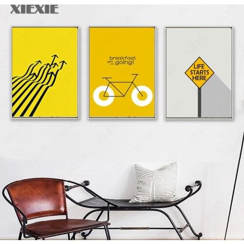 Modern Arrow Letter Sign Minimalist Poster Nordic Canvas Painting Home Decor Wall Print Art Office Living Room Backdrop Picture