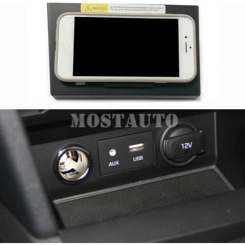 The Phone With QI Wireless Charging For Hyundai Elantra Wireless Car Charger Wireless Phone Charger Pad 2016-2019