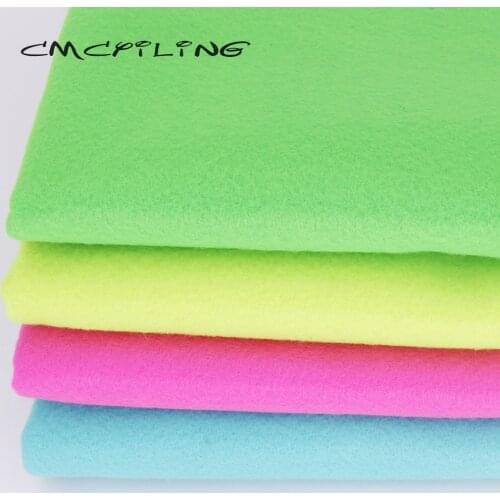 CMCYILING 0.5 Yard Soft Felt Fabric For Needlework DIY Sewing Dolls Crafts Polyester Cloth 45*110CM