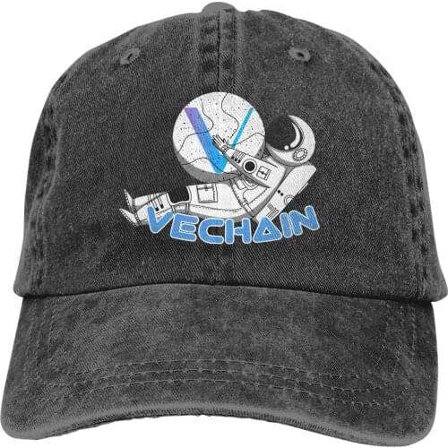 VET Crypto Relaxed Moon Man The Baseball Cap Peaked capt Sport Unisex Outdoor Custom VeChain Coin VET Cryptocurrency Hats