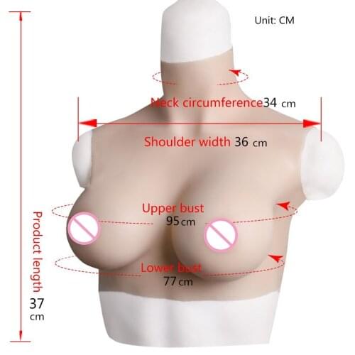 Top quality D Cup Transsexuals fake breasts Realistic breast COS falsies Realistic Silicone Breast Forms Artificial Boobs