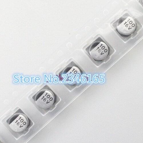 10PCS 16v100uf 6.3*5.4mm SMD 100uf 16v