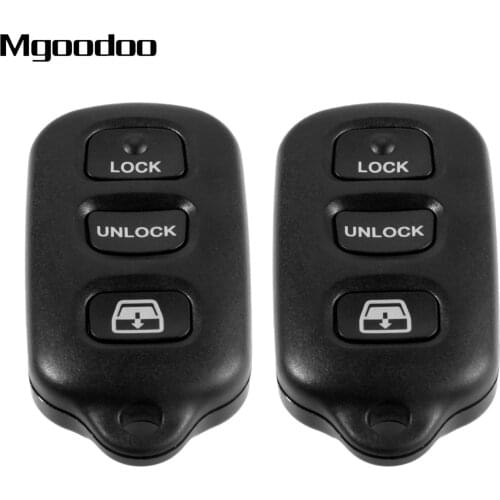 2Pcs 4 Buttons Panic Remote Car Key Fob HYQ12BBX For Toyota 4Runner 4-Runner Sequoia 2001-2008 315MHz Auto Replacement Key Shell