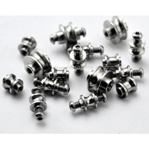 2Pieces DIY Folding Knife Support Shaft Screw Folding Knife Backspacer Standoff Tool Making Accessories Screws