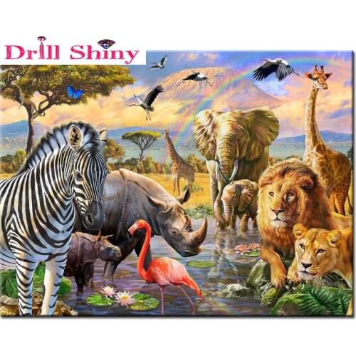 5D DIY diamond painting animal fantasy pattern diamond embroidery DIY embroidery cross stitch full diamond drill decorative pain