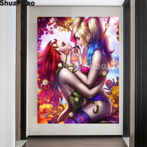 Sexy girls gay 5D Diamond Painting full Square Round drill DIY Diamond Embroidery sale Valentines Day lover gift