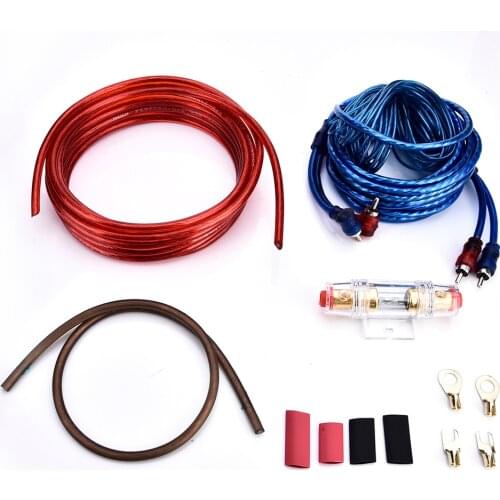 Car Audio Subwoofer Sub Amplifier AMP Wiring Kit Car Modification Cable Car Amplifier Subwoofer Cable Set