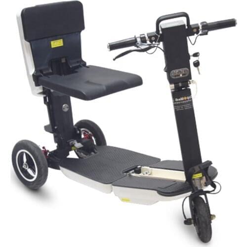Luggage Scooter Foldable Electric Tricycle Portable Scooter For Elderly Adults With Disabilities Travel