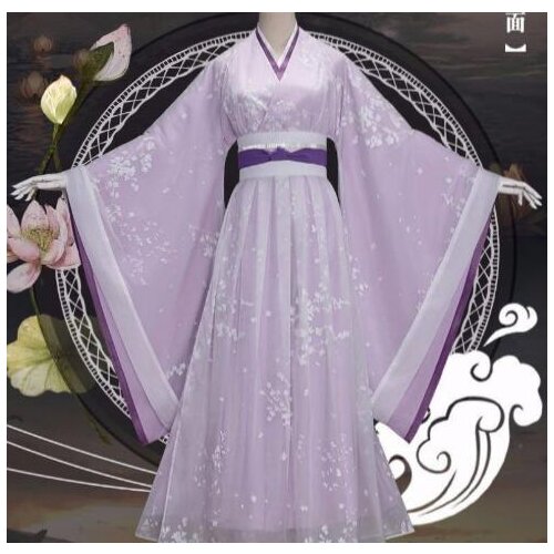 Jiang Yanli Cosplay Hanfu Tang Dinastia Cintura Alta Ruqun Bonito Lolita Feminino Cosplay Hanfu Para Anime Fundador