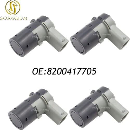 4PCS Parking Sensor PDC 8200417705 9653849080 For Renault Clio Espace Scenic Laguna Megane Saab 9-5 Mini Cooper 550, R52, R53