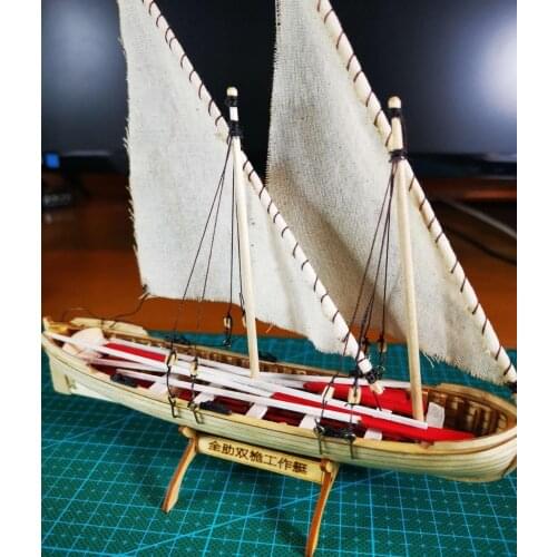 Wooden Ship model building Kits Double mast sailing boat DIY model