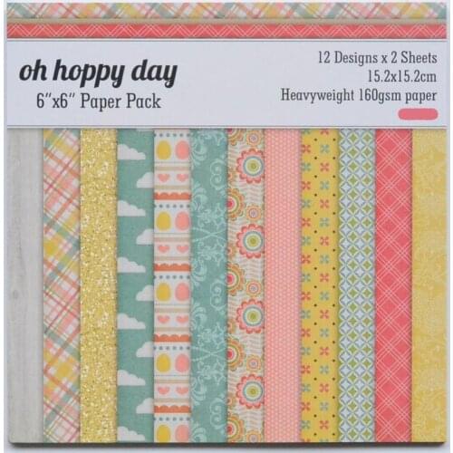 DIY Photo Album Happy day Decorative Scrapbooking Papers Crafts Art Card 6" Single Side Printed 24 Sheets /Set