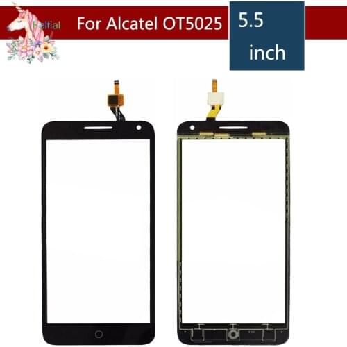 For Alcatel One Touch Pop 3 5.5 OT5025 5025D 5025 Touch Screen Digitizer Sensor Outer Glass Lens Panel Replacement