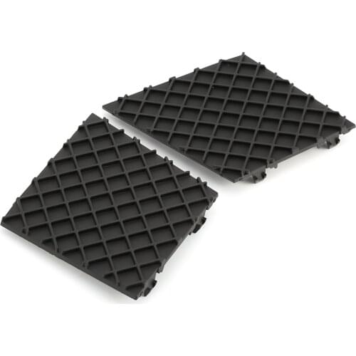 For BMW E60 E61 M Sport Grille Pair Front Bumper Cover Lower Mesh Grill Trim For 2003-2010