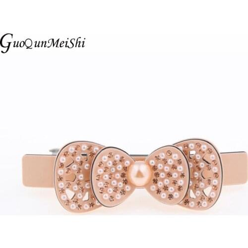 Beauty Pearl Hair Clip Pin - Retro Hair Barrette Accessory for Women Lady Rhinestone Hair Ornament Jewelry Ornament for Tiara