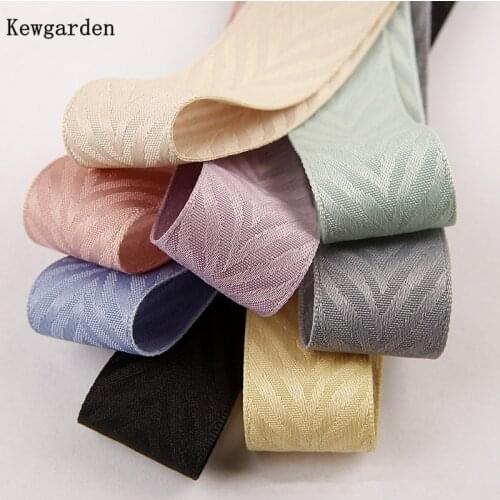 Kewgarden DIY Hair Bow Accessories Handmade Sewing Tape Bright light Ribbon 1" 1.5" 25mm 40mm 16mm Gift Packing Riband 20 Yards