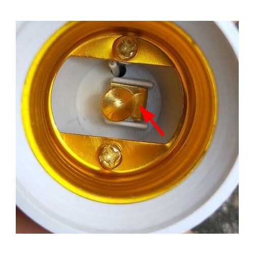 Copper Lamp Holder Spring Contact Lighting Accessories