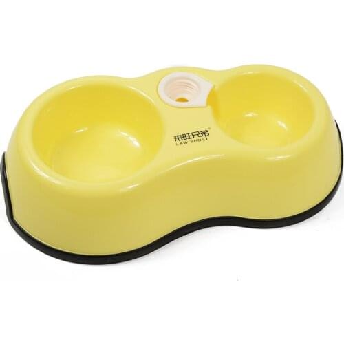 L&W Bros Multifunctional Dog Bowl Dual Port Dog Food Dish Bowl Anti-Skid Cat Bowl Puppy Healthy Water Dispenser Food Dish
