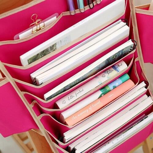 Multifunctional Class Student Book Bag Adjustable Study Book Storage Desk Pillow Bag Room Phone Book Magazine Storage Bag