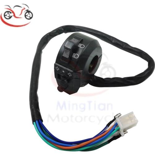 22mm Motorcycle Multi-function Switches Motorbike Horn Button Turn Signal Electric Fog Lamp Light Start Handlebar Controller