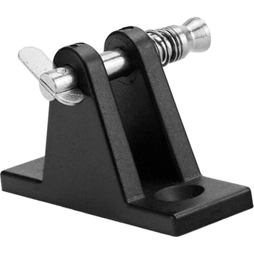 Marine Boat Nylon Deck Hinge 2 Holes Flat Mount With Quick Release Pin
