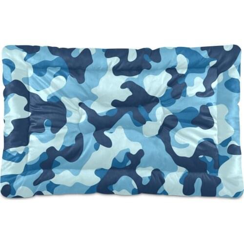 Camouflage Print Soft Pet Mat Short Plush Thicken Warm Cat Dog Blanket Cushion Anti-Slip Washable Pet Bed Animal Pad Comfortable