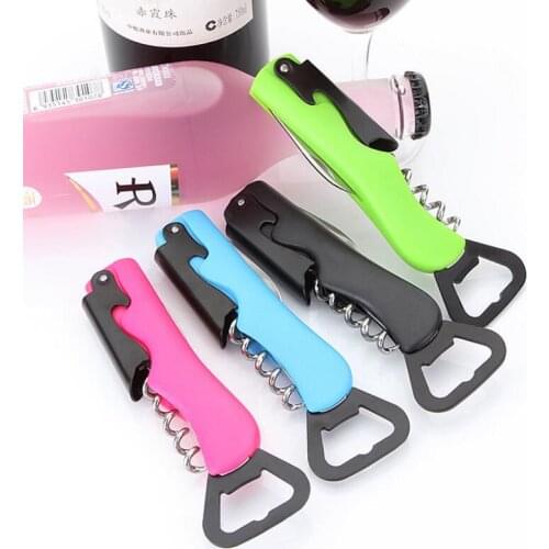 Stainless Steel Wine Opener Multifunctional Sea Horse Knife Beer Opener Foil Knife And Reinforced Steel Screw LX4253