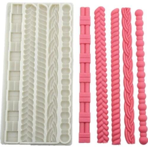 New Linen Silicone Fondant Mould Cake Lace Decoration Tool DIY Chocolate Fudge Baking Kitchen Accessories K632