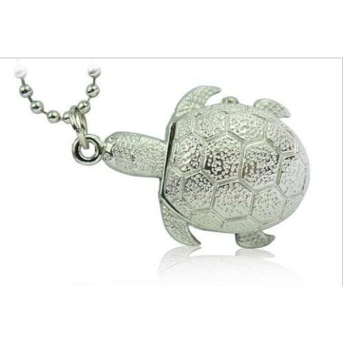 New arrival Fashion cartoon silver turtle Lovely pendant children Pocket watches necklace