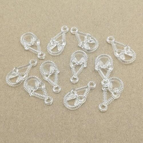 New Arrival! 31x15mm 700pcs Clear Acrylic Bow Drop Beads for Handmade Necklace Earring DIY Parts,Jewelry Findings & Components
